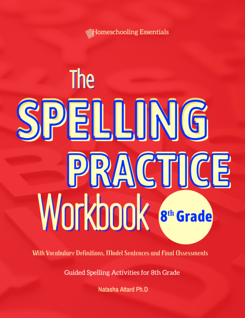 The Spelling Practice Workbook for 8th Grade