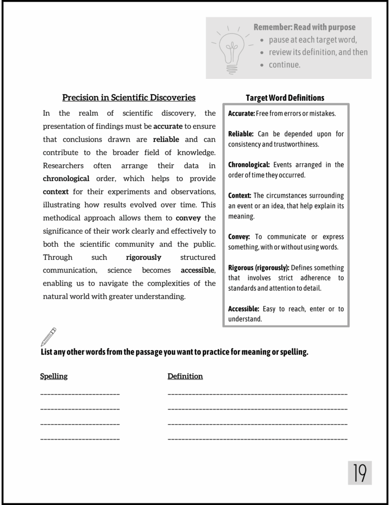 Spelling High School Workbook for Grades 9-10