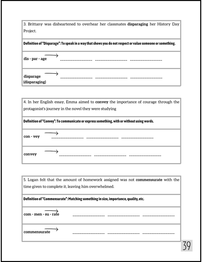 Spelling High School Workbook for Grades 9-10