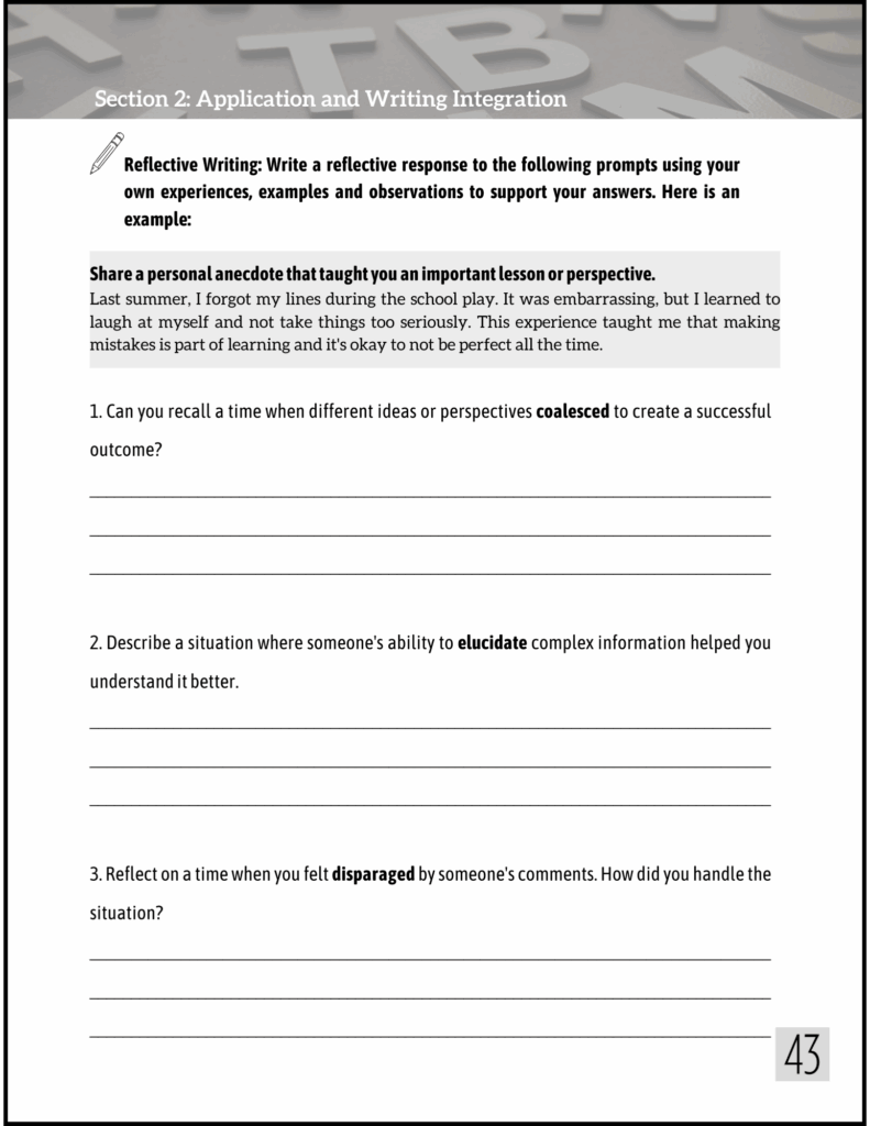 Spelling High School Workbook for Grades 9-10