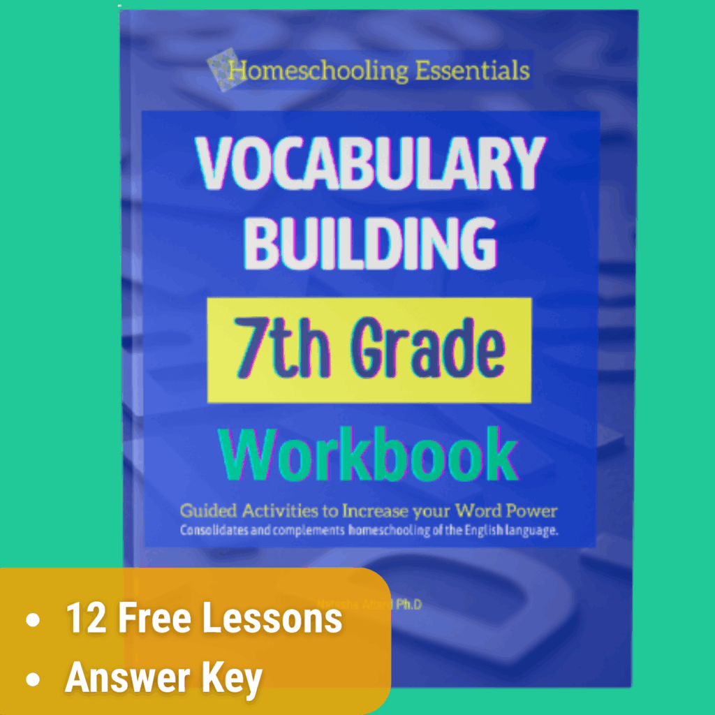 Free lessons from Vocabulary Building Workbook 7th Grade