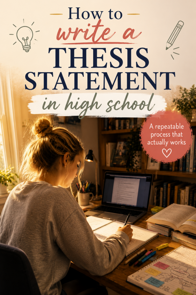 How to write a Thesis Statement in High School