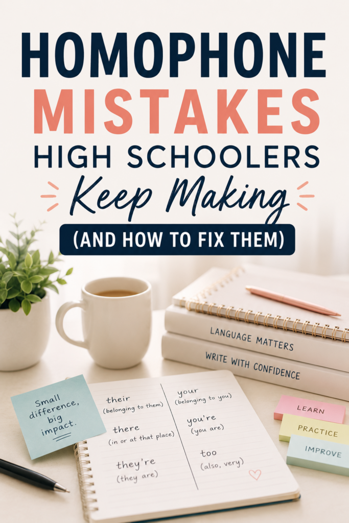 Homophone Mistakes High Schoolers Keep Making (And How to Fix Them)