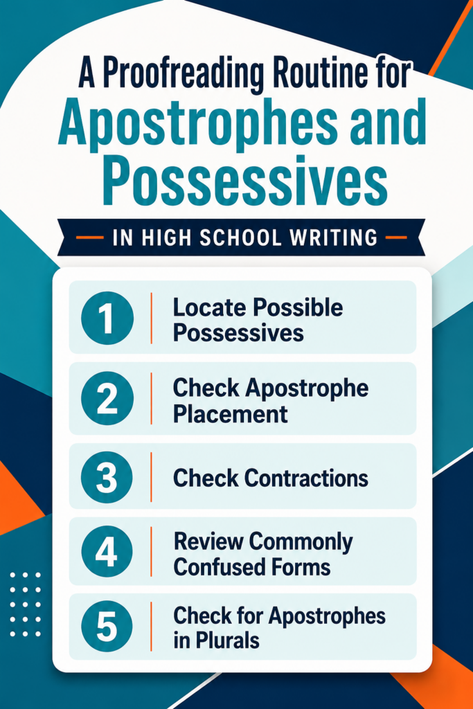 Apostrophes and Possessives High School