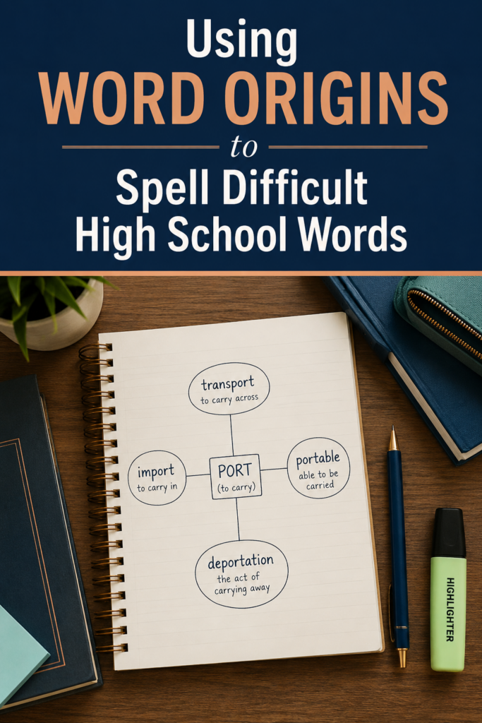 Using Word Origins to Spell Difficult High School Words
