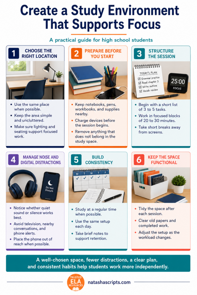 How to Create a Study Environment for High School Students