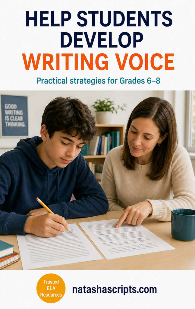 Help students develop writing voice