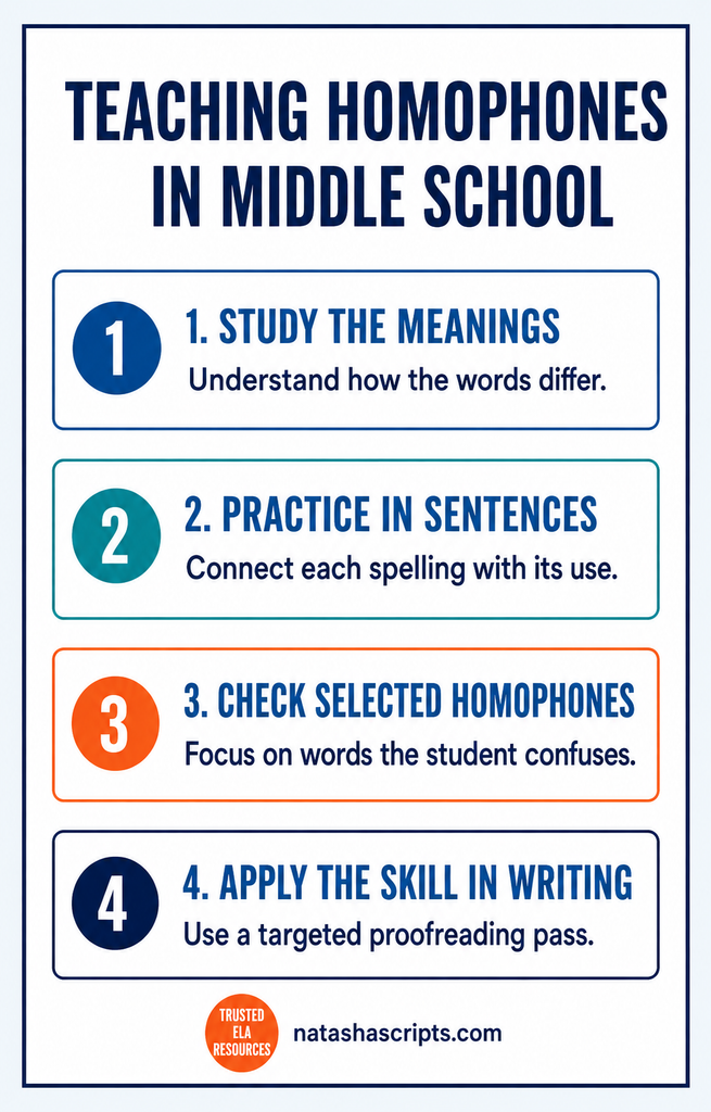 Teaching Homophones in Middle School