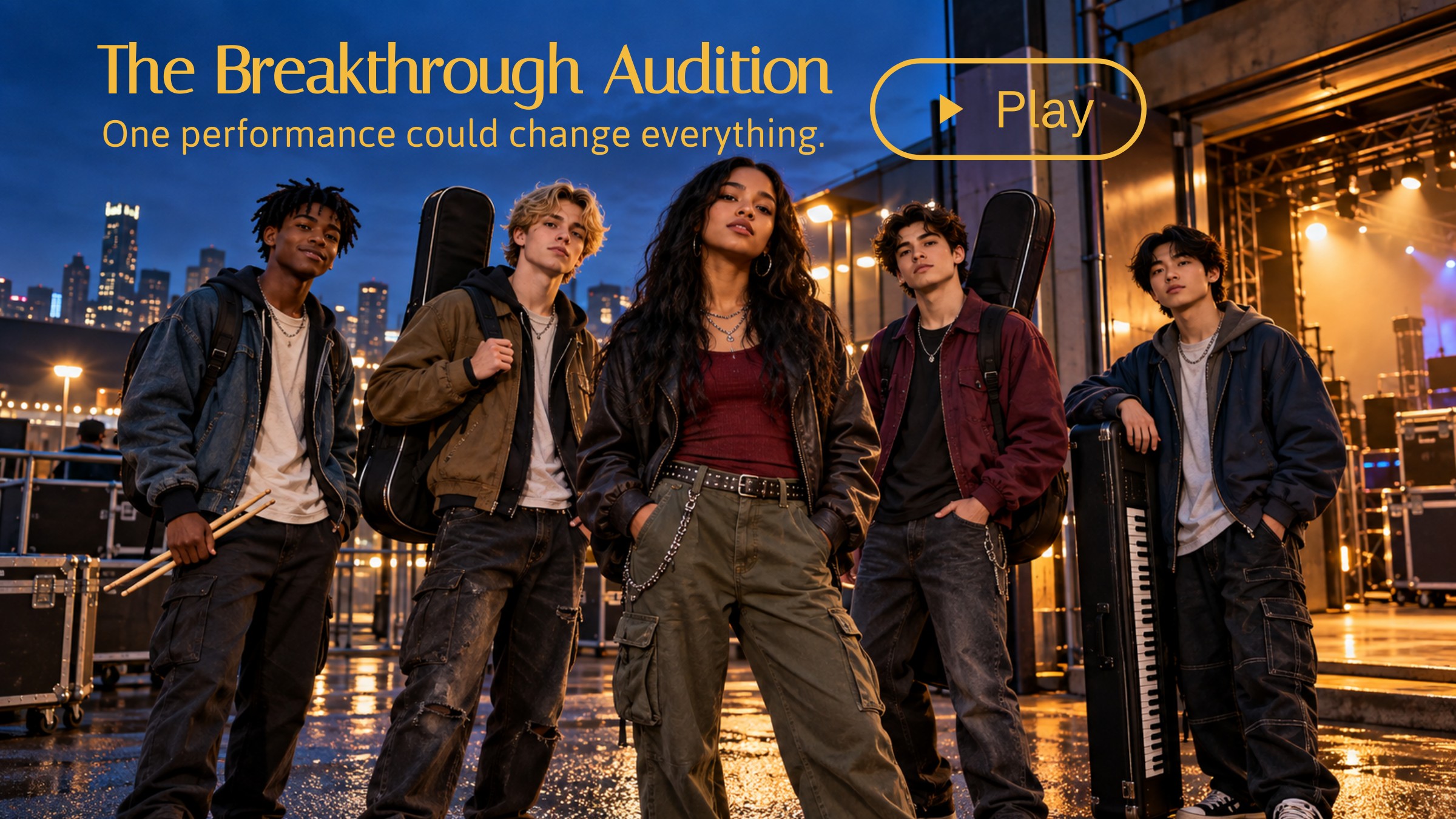 The Breakthrough Audition interactive paragraph-writing game
