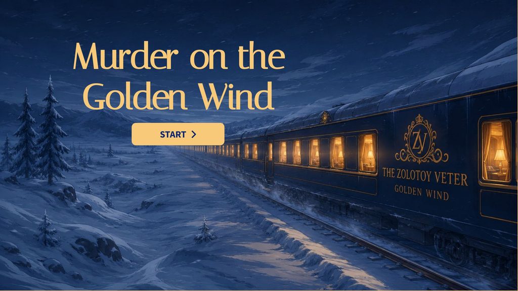 Murder on the Golden Wind interactive grammar mystery
